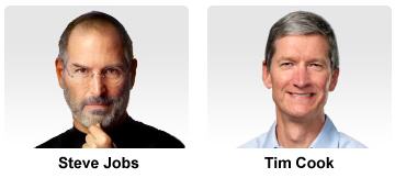 Steve Jobs & Tim Cook