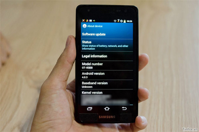 Samsung Galaxy SIII lekið