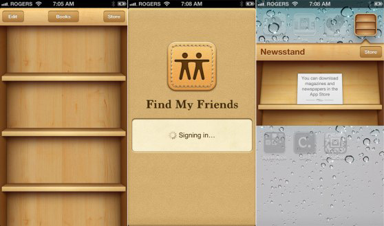 Skeumorphism hönnun