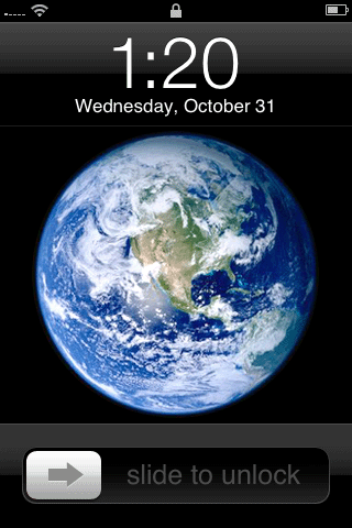 Slide to unlock iOS 6