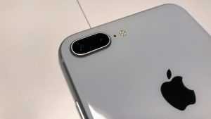 iPhone 8 plus bakhliðin er falleg